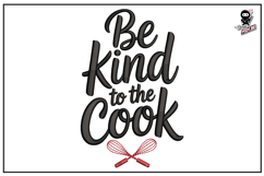 Be Kind To The Cook| Kitchen Embroidery Design Product Image 1