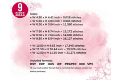 Rose Wreath, machine embroidery design - 9 sizes Product Image 3