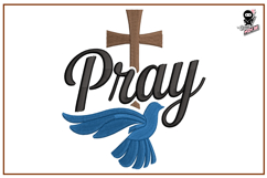 Pray | Christian Embroidery Design Product Image 1