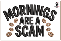 Coffee Quote | Funny Morning Embroidery Product Image 1