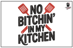 Funny Kitchen Quote| Machine Embroidery Design Product Image 1