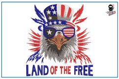 Patriotic Eagle | 4th of July Embroidery Design Product Image 1