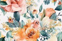 Floral Watercolor Pattern, Mothers Day Gift Product Image 6