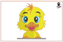Peeking Ducking | Cute Animal Embroidery Design Product Image 1