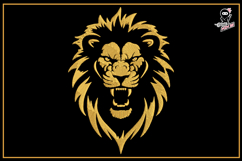 Lion Machine Embroidery Design. Animal 4x4 pes dst Product Image 1