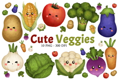 Cute Vegetables with emotion Product Image 1