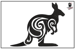 Kangaroo | Tribal Animal Embroidery Design Product Image 1
