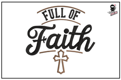 Full of Faith| Christian Embroidery Design Product Image 1