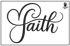 Faith| Christian Lettering Embroidery Design Product Image 1