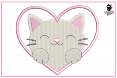 Peeking Cat | Baby Animal Embroidery Design Product Image 1