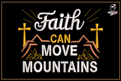 Faith Can Move Mountains | Christian Embroidery Design Product Image 1