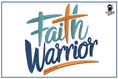 Faith Warrior | Christian Cross Embroidery Design Product Image 1