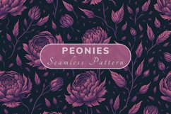 Peonies Seamless Pattern Product Image 1