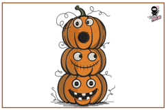 Halloween Pumpkins | Funny Fall Embroidery Product Image 1