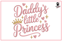 Daddy&#039;s Little Princess | Baby Girl Embroidery Design Product Image 1