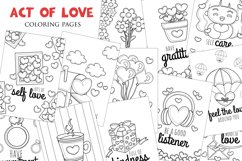 Act of Love Valentine Day Activity Coloring Kids Adult Set Product Image 1