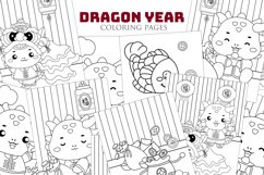 Chinese New Year Dragon Lunar Coloring Activity Kids Adult Product Image 1