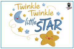 Twinkle Twinkle Little Star | Baby Embroidery Design Product Image 1