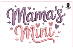 Mama's Mini | Baby Girl Embroidery Design Product Image 1