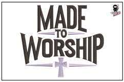 Made To Worship | Christian Embroidery Design Product Image 1