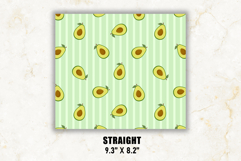 Avocado Stripe Tumbler Wrap | 20 oz tumbler Wrap Product Image 2
