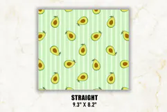 Avocado Stripe Tumbler Wrap | 20 oz tumbler Wrap Product Image 2