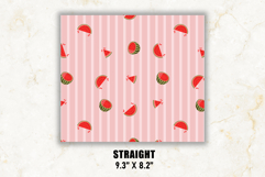 Watermelon Stripe Tumbler Wrap | 20 oz tumbler Wrap Product Image 2