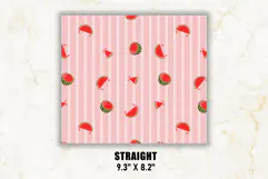 Watermelon Stripe Tumbler Wrap | 20 oz tumbler Wrap Product Image 2