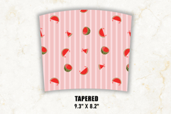 Watermelon Stripe Tumbler Wrap | 20 oz tumbler Wrap Product Image 3