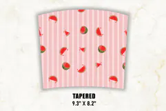 Watermelon Stripe Tumbler Wrap | 20 oz tumbler Wrap Product Image 3