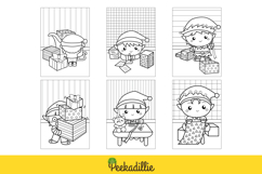 Elf Character Christmas Cartoon Coloring Activity Holiday Product Image 2