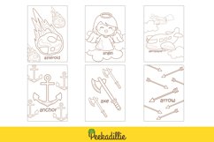 Alphabet A For Vocabulary Lesson Word Study Coloring Kids Product Image 2