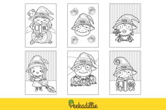 Halloween Witch and Frog Cartoon Coloring For Kids and Adult Product Image 2