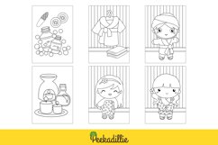 Girl Treatment Beauty Spa Cartoon Coloring Activity Set Product Image 2