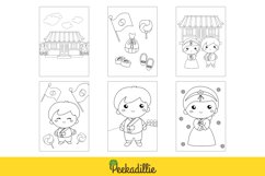 Korean Traditional Culture Family Music Flag Coloring Set Product Image 2