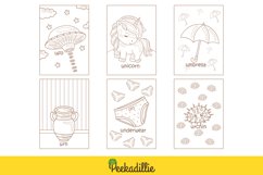 Alphabet U For Vocabulary Reading Lesson Kids Coloring Set Product Image 2