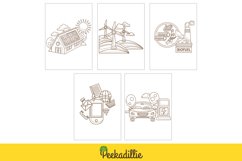 Go Green Technology Eco Friendly Energy ColoringSet Activity Product Image 2
