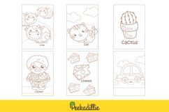 Alphabet C For Vocabulary School Lesson Coloring Kids Set Product Image 2