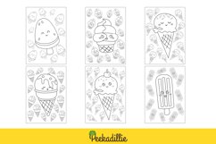 Funny Ice Cream Cone Dessert Coloring Set School Activity Product Image 2