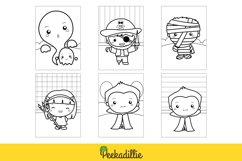 Kids Halloween Character Costume Party Cartoon Coloring Set Product Image 2