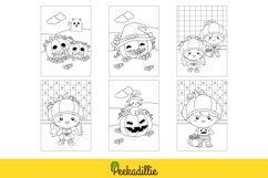 Cute Halloween Pumpkin Symbol Cartoon Coloring Activity Set Product Image 2