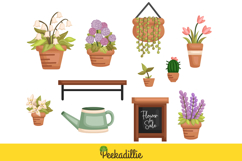 Cute booth that sells various of flowers Product Image 3