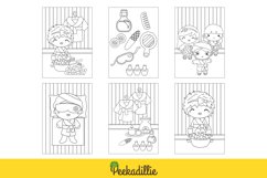 Girl Treatment Beauty Spa Cartoon Coloring Activity Set Product Image 3