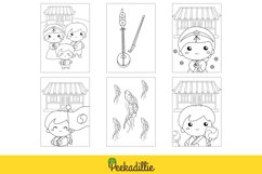 Korean Traditional Culture Family Music Flag Coloring Set Product Image 3