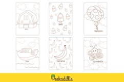 Alphabet B For Vocabulary Study Word Coloring Kids Set Product Image 3