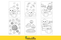 Cute Thanksgiving Bird Turkey Holiday Coloring Pages Kids Product Image 3