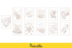 Alphabet A to Z Animal Vocabulary Cartoon Coloring Activity Product Image 3