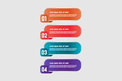Creative infographic banner template collection isolated Product Image 1
