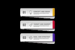 Creative infographic three steps template Product Image 2
