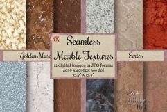 Seamless Marble Textures Golden Muse 12 JPG 4K Digital Paper Product Image 1